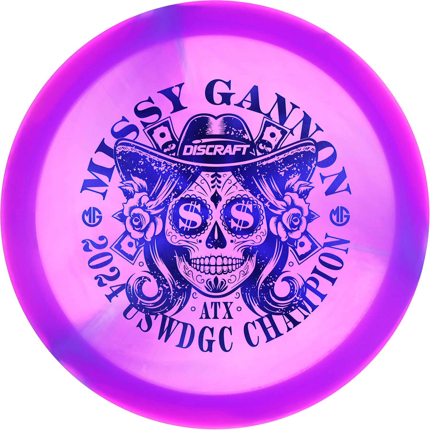 Discraft Limited Edition Missy Gannon 2024 USWDGC Commemorative Swirl Elite Z Undertaker Distance Driver Golf Disc