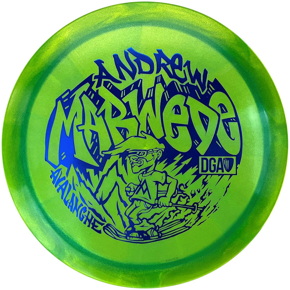 DGA Limited Edition 2024 Tour Series Andrew Marwede Swirl Tour Series Avalanche Fairway Driver Golf Disc