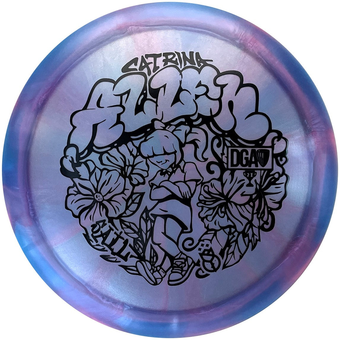DGA Limited Edition 2024 Tour Series Catrina Allen Swirl Tour Series Sail Distance Driver Golf Disc