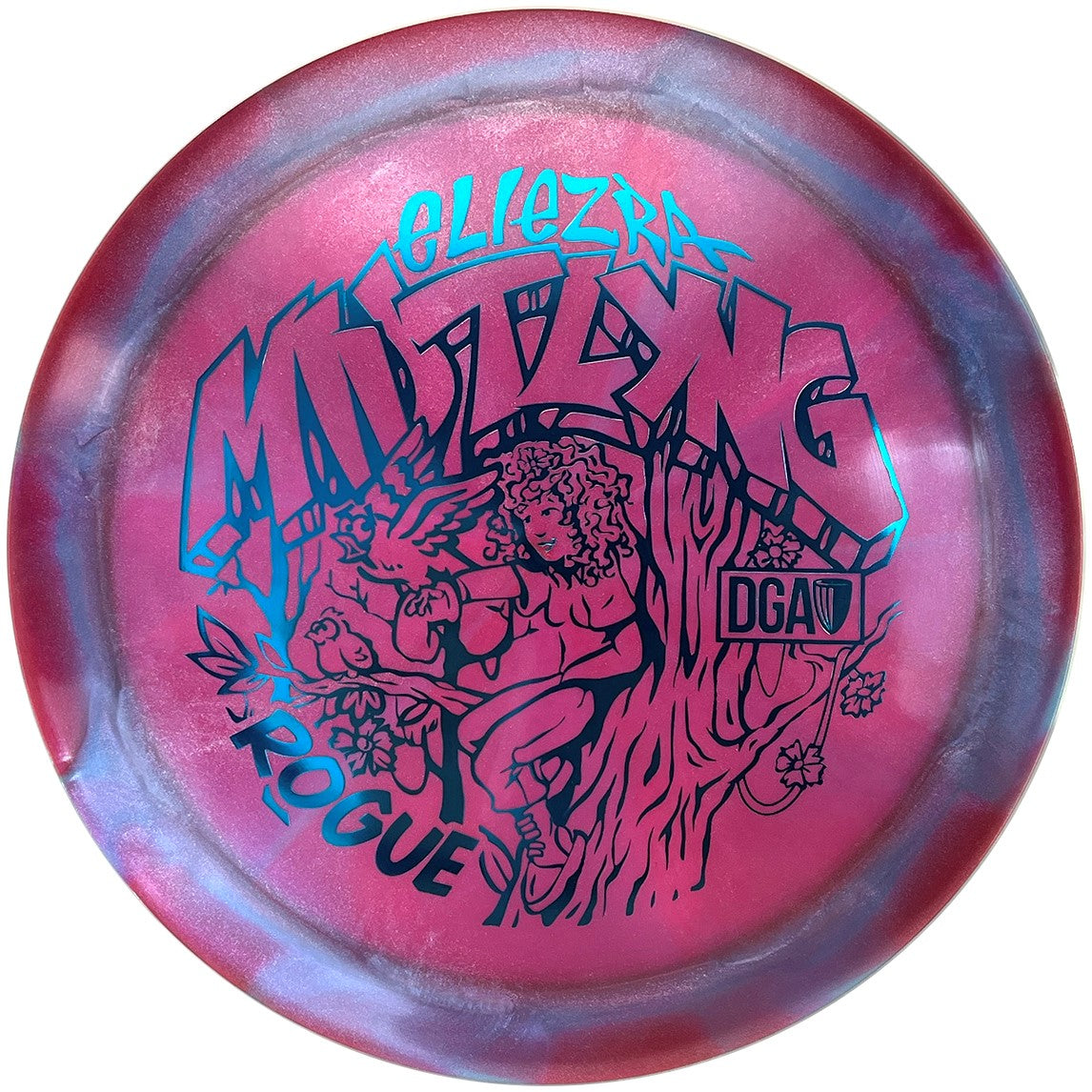 DGA Limited Edition 2024 Tour Series Eliezra Midtlyng Swirl Tour Series Rogue Distance Driver Golf Disc