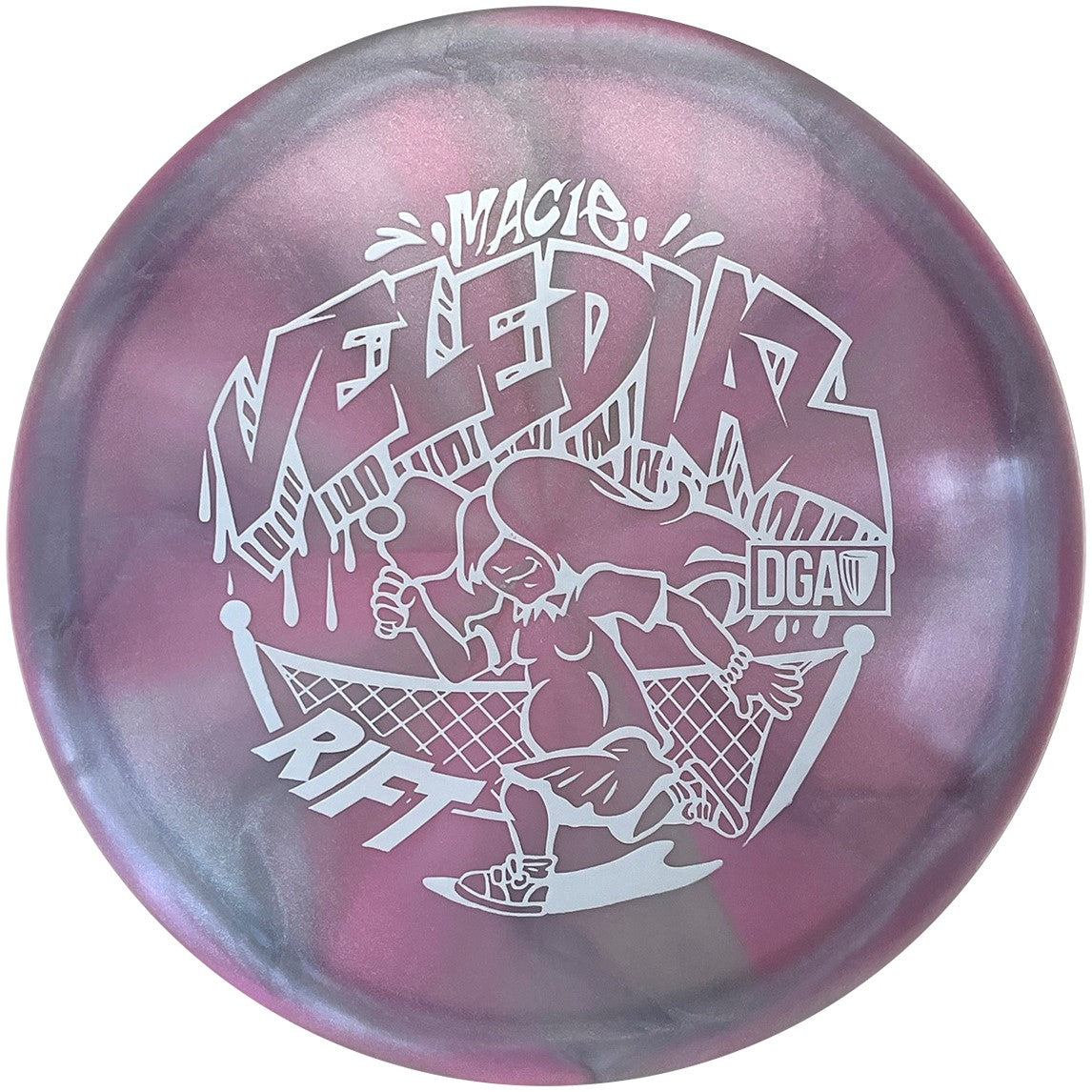 DGA Limited Edition 2024 Tour Series Macie Velediaz Swirl Tour Series Rift Midrange Golf Disc