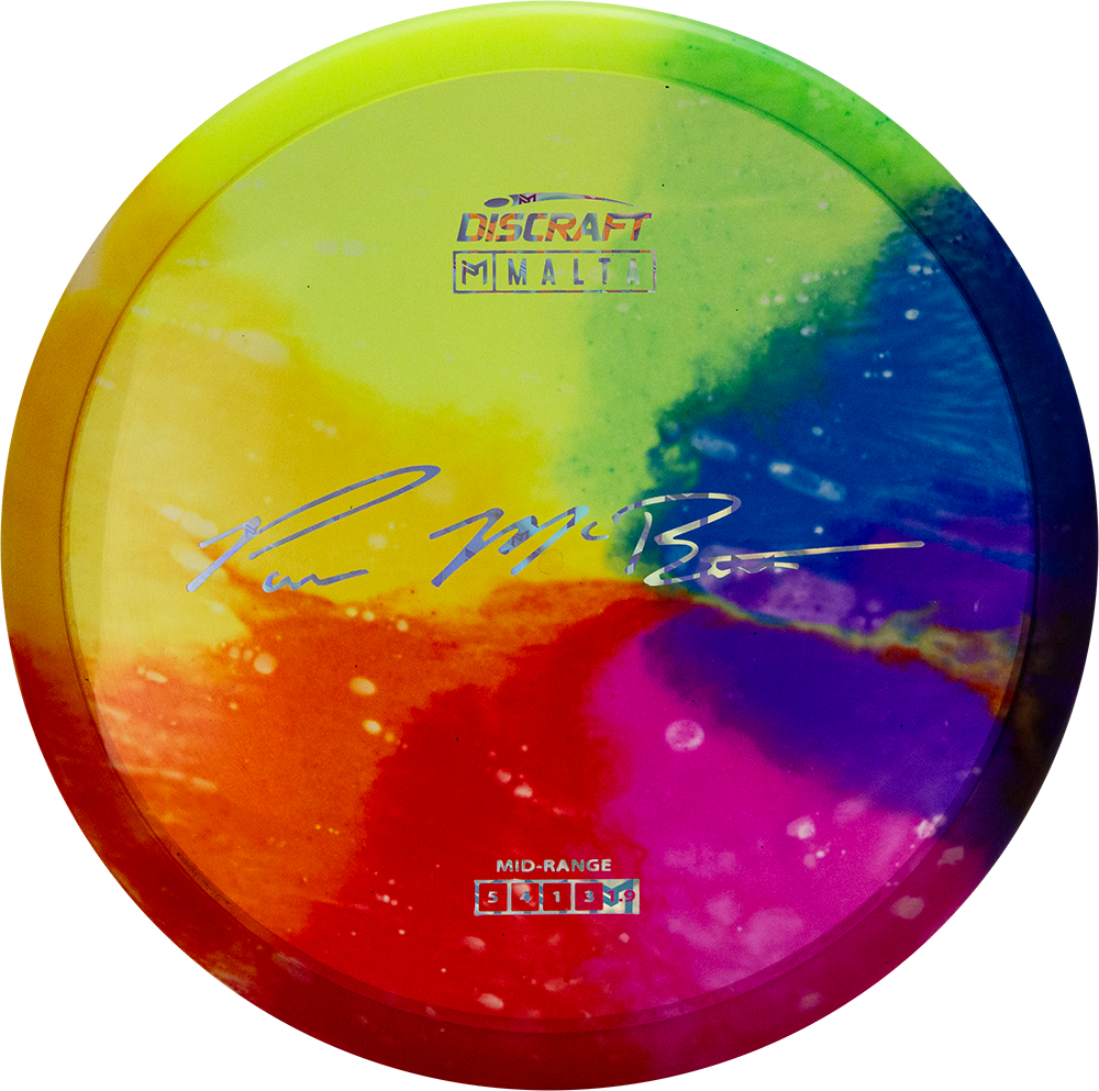 Discraft Paul McBeth Signature Fly Dye Elite Z Malta Midrange Golf Disc