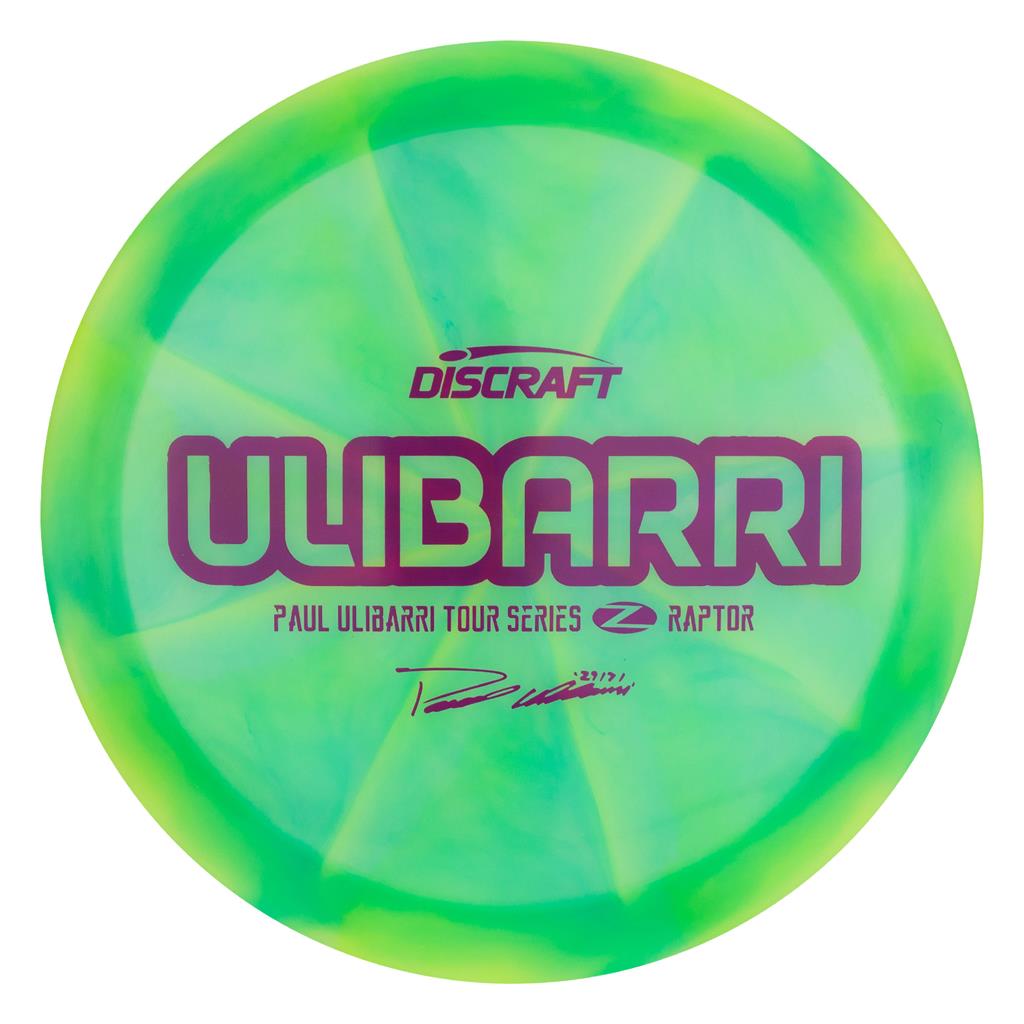 Discraft Limited Edition 2020 Tour Series Paul Ulibarri Swirl Elite Z Raptor Distance Driver Golf Disc