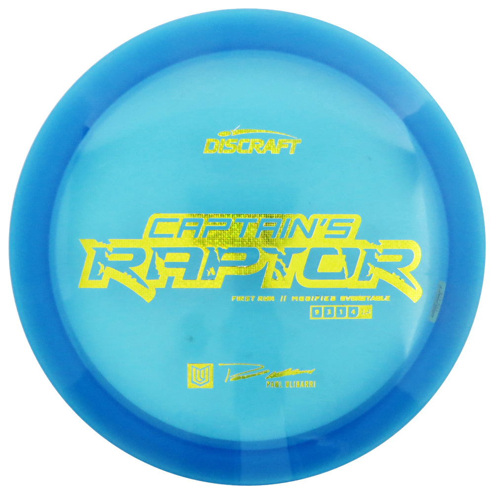 Discraft Limited Edition 2022 Paul Ulibarri Captain's Special Blend Elite Z Raptor Distance Driver Golf Disc