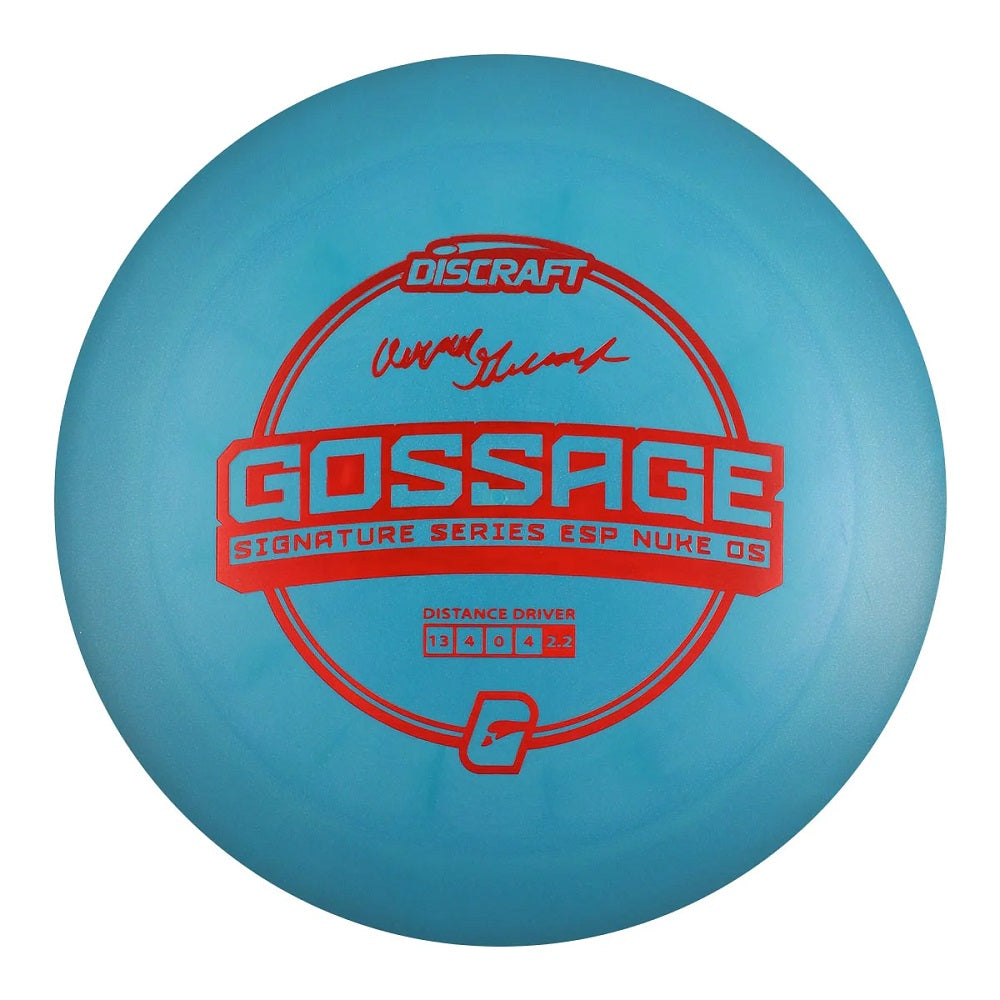 Discraft Limited Edition 2023 Signature Series Aaron Gossage Swirl ESP Nuke OS Distance Driver Golf Disc