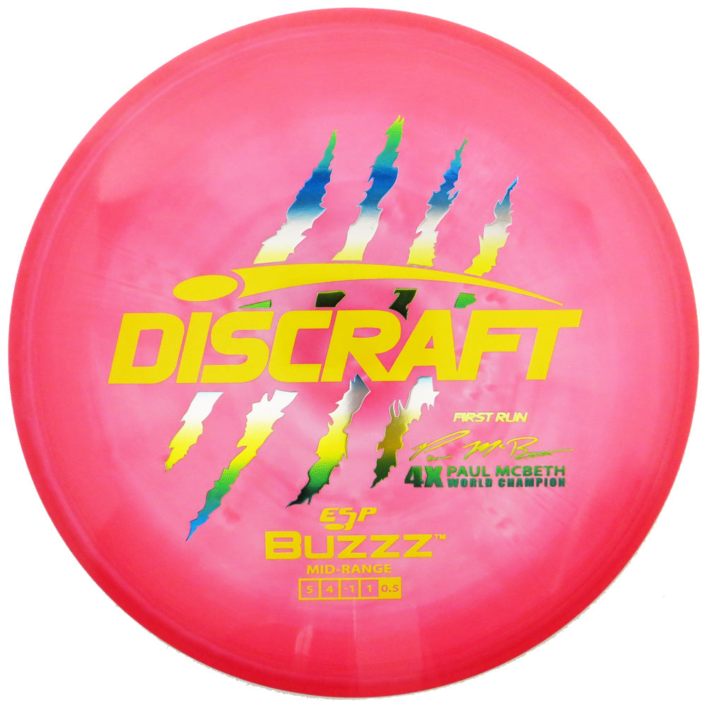 Discraft Limited Edition First Run Paul McBeth Signature ESP Buzzz Midrange Golf Disc