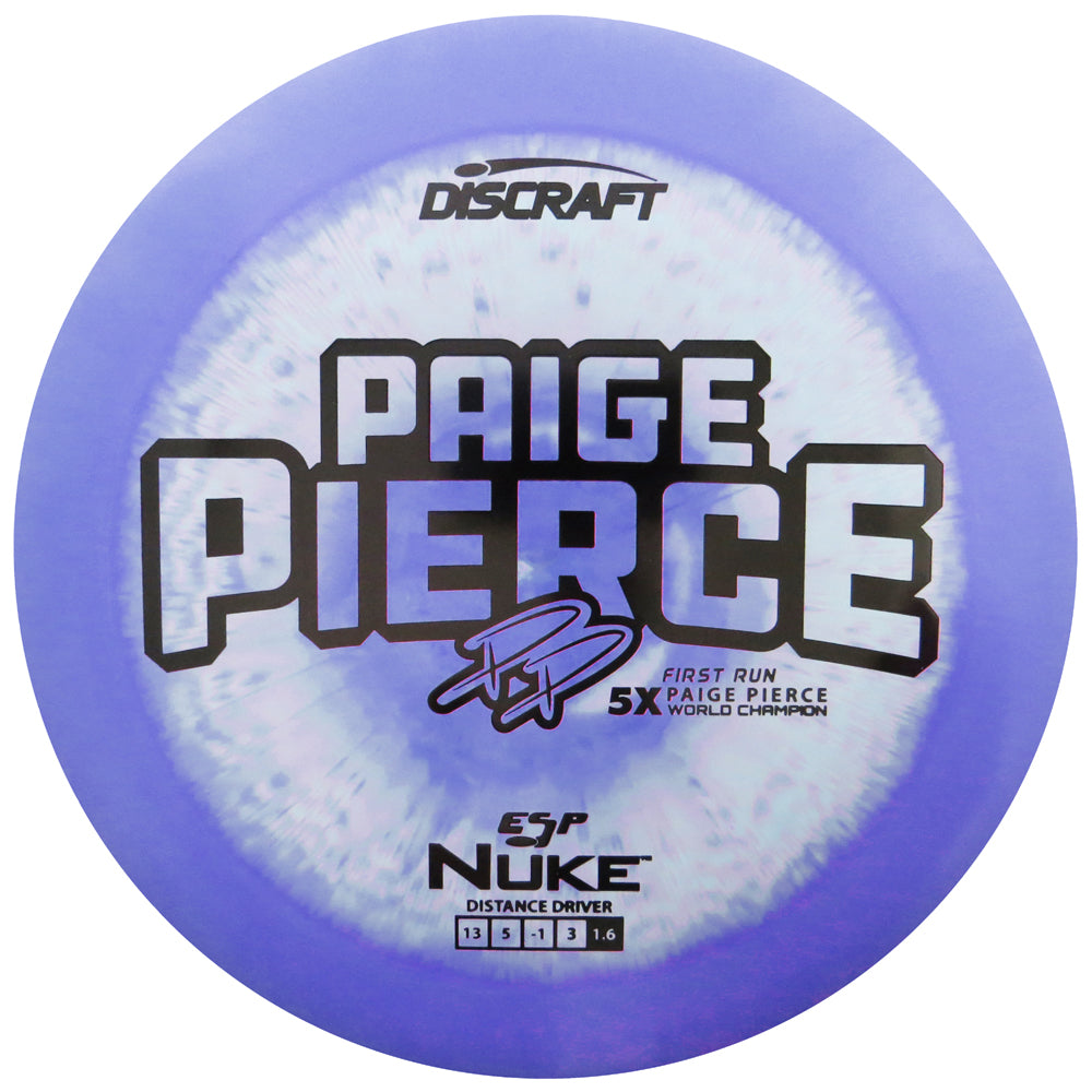 Discraft Limited Edition First Run Paige Pierce 5X Signature ESP Nuke Distance Driver Golf Disc