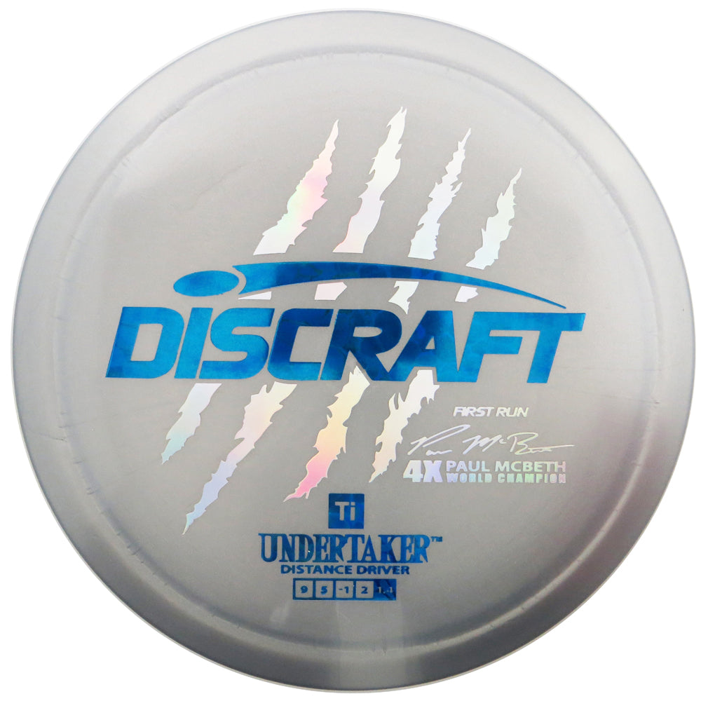 Discraft Limited Edition First Run Paul McBeth Signature Titanium Undertaker Distance Driver Golf Disc