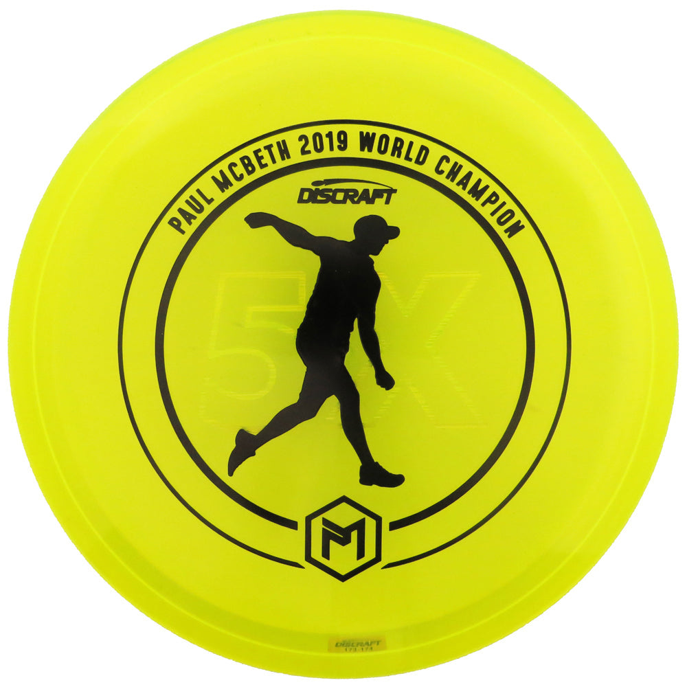 Discraft Limited Edition Paul McBeth 5X World Champion CryZtal Z Luna Putter Golf Disc