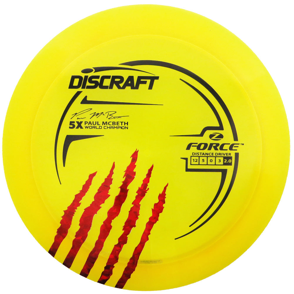 Discraft Limited Edition Paul McBeth 5X Signature Elite Z Force Distance Driver Golf Disc