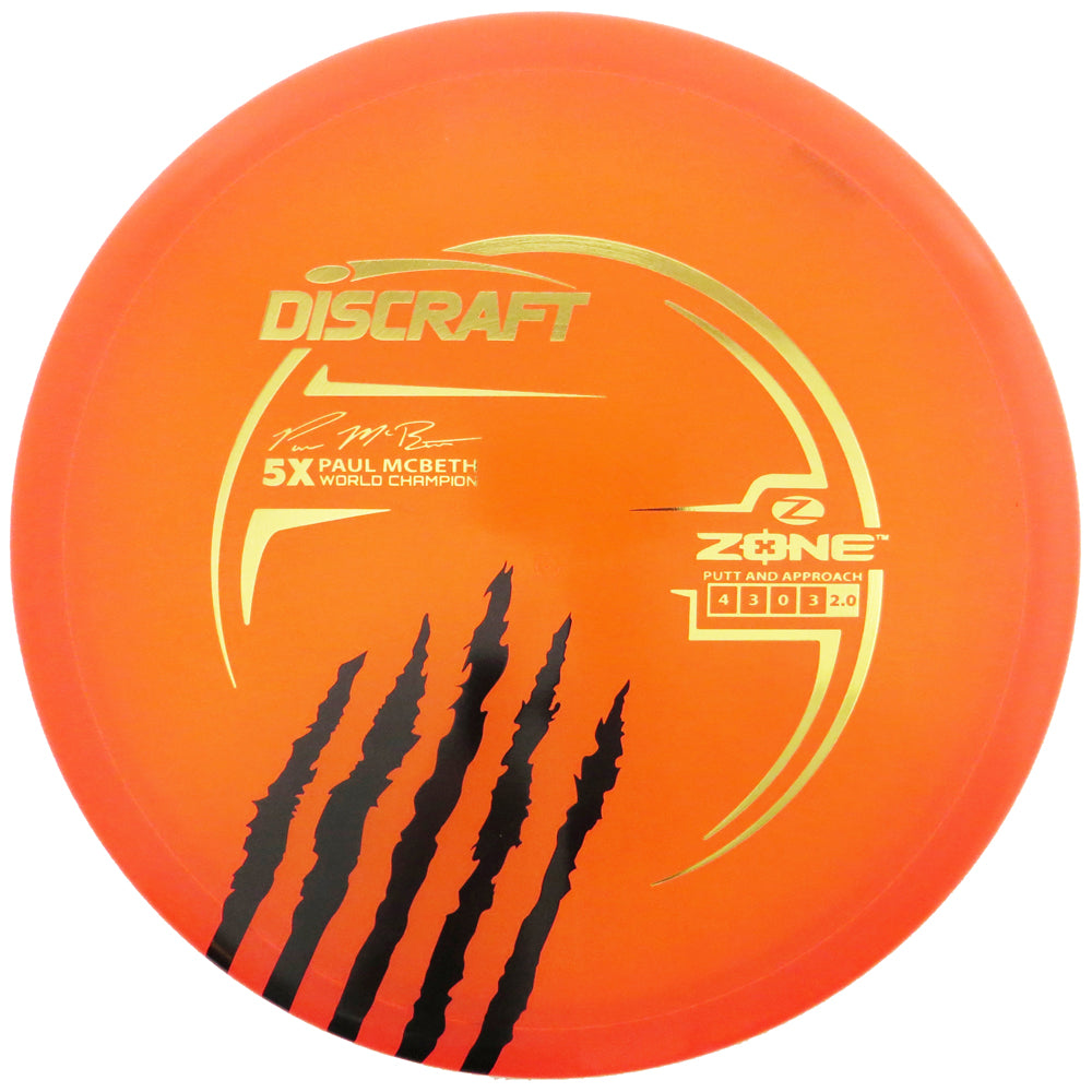 Discraft Limited Edition Paul McBeth 5X Signature Elite Z Zone Putter Golf Disc