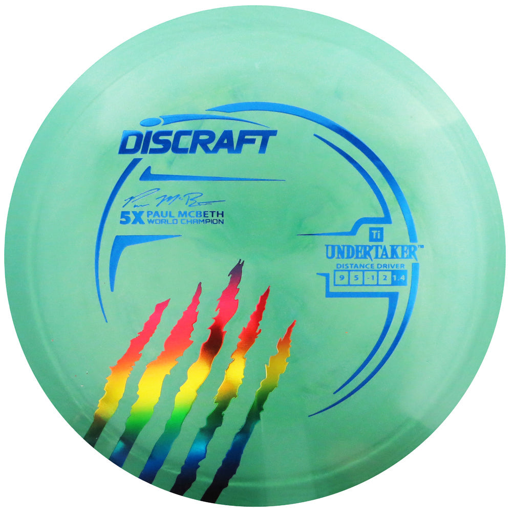 Discraft Limited Edition Paul McBeth 5X Signature Titanium Undertaker Distance Driver Golf Disc
