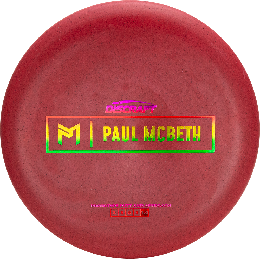 Discraft Limited Edition Prototype Paul McBeth Signature Rubber Blend Kratos Putter Golf Disc