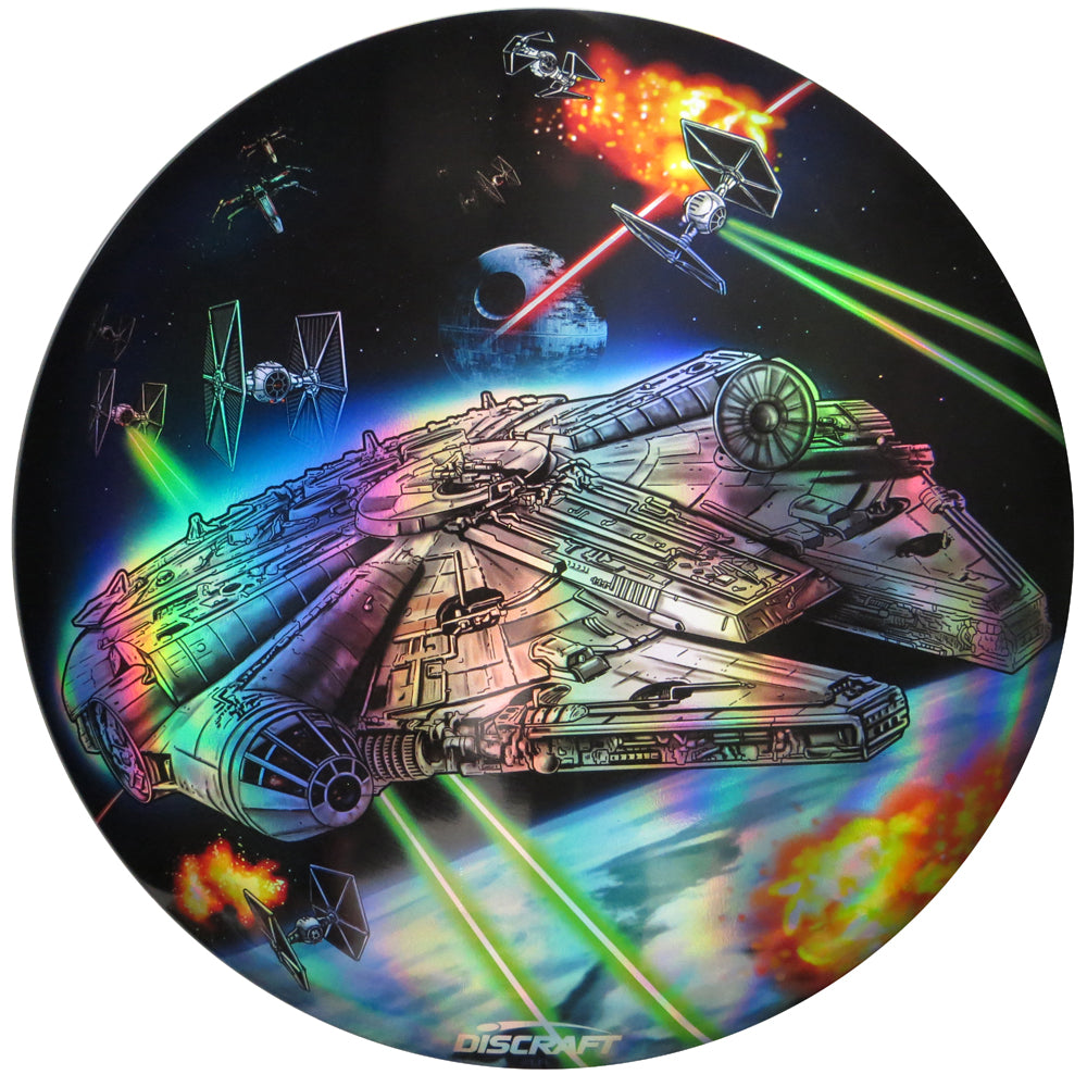 Discraft Star Wars Millennium Falcon Scene Full Foil SuperColor ESP Buzzz Midrange Golf Disc