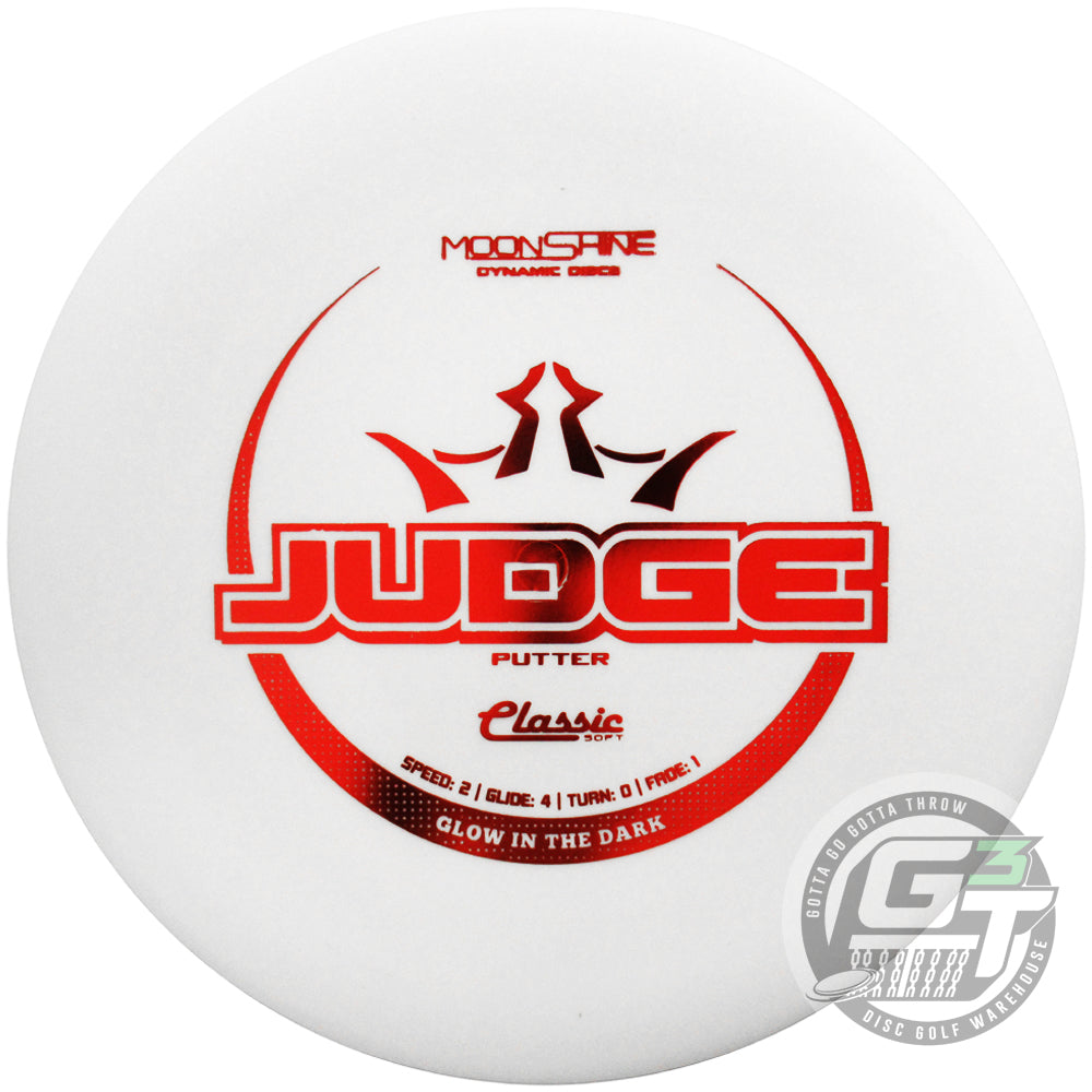 Dynamic Discs Moonshine Glow Classic Soft Judge Putter Golf Disc