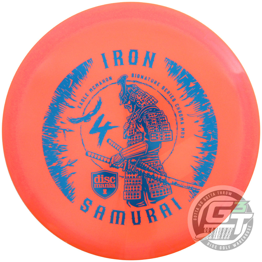 Discmania Limited Edition 2022 Signature Eagle McMahon Iron Samurai IV Chroma C-Line MD3 Midrange Golf Disc