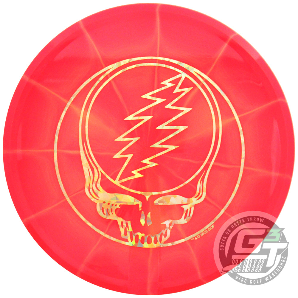 Discmania Limited Edition Grateful Dead Steal Your Face Stamp Lux Vapor Mutant Midrange Golf Disc