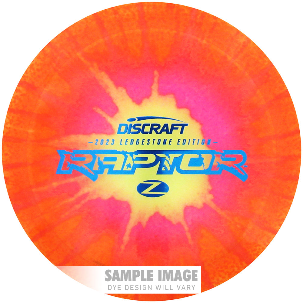 Discraft Limited Edition 2023 Ledgestone Open Fly Dye Elite Z Raptor Distance Driver Golf Disc