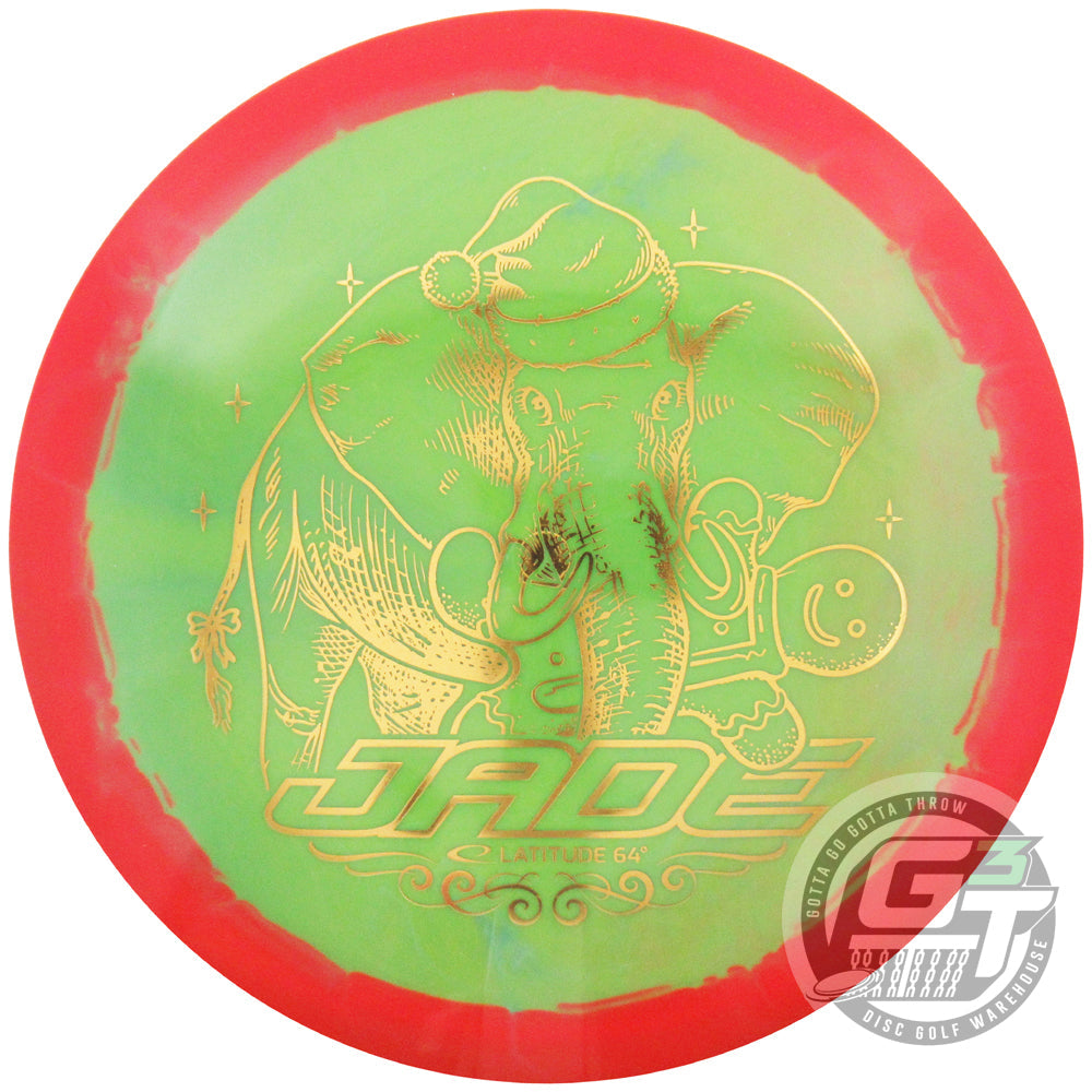 Latitude 64 Limited Edition 2023 Holiday White Elephant Stamp Gold Orbit Jade Fairway Driver Golf Disc