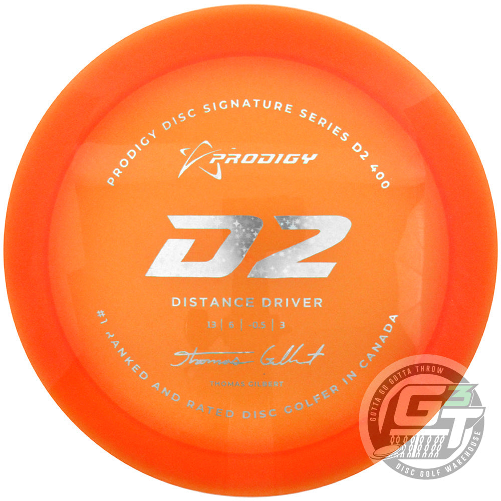 Prodigy Limited Edition 2022 Signature Series Thomas Gilbert 400 Series D2 Distance Driver Golf Disc