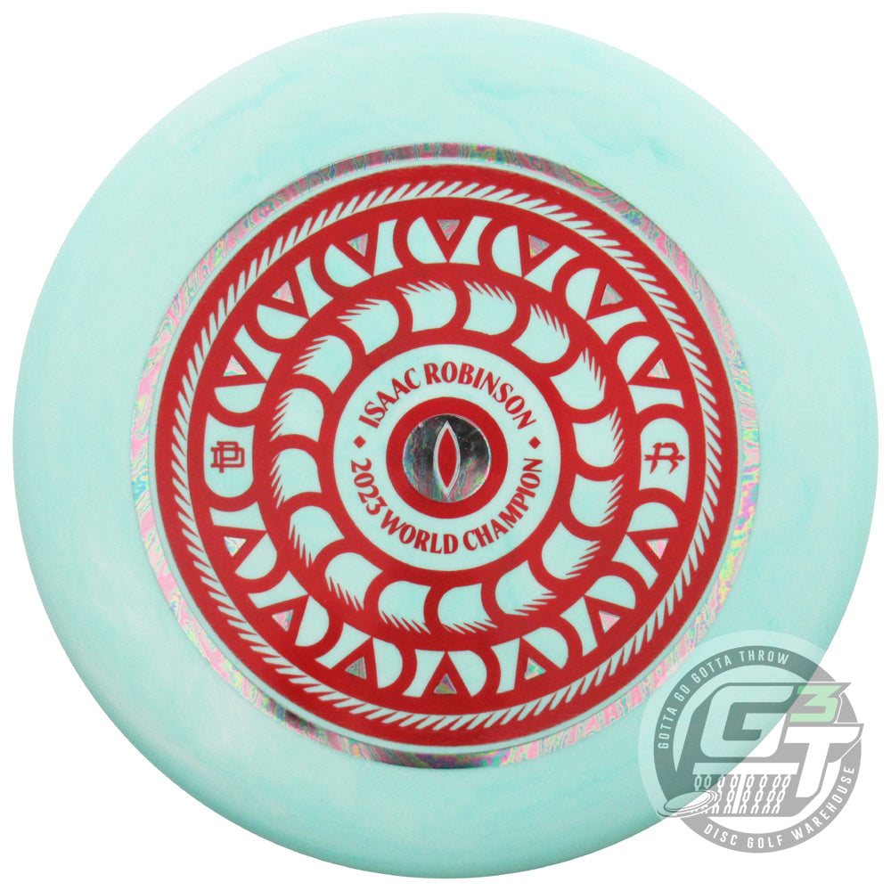 Prodigy Limited Edition Isaac Robinson 2023 PDGA World Champion Tiger Eye Stamp Color Glow 300 Soft Series PA3 Putter Golf Disc