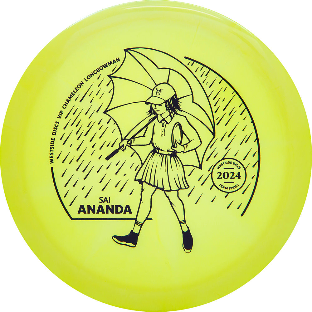 Westside Limited Edition 2024 Team Series Sai Anada Chameleon VIP Longbowman Fairway Driver Golf Disc