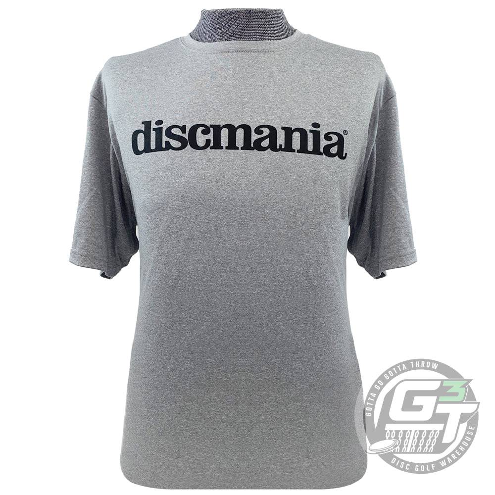 Discmania Apparel M / Gray Discmania Heather Bar Stamp Logo Performance Short Sleeve Disc Golf T-Shirt