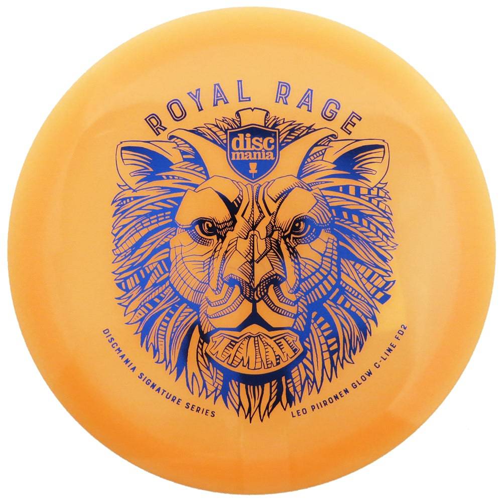 Discmania Golf Disc 173-175g Discmania Limited Edition 2019 Signature Leo Piironen Royal Rage Color Glow C-Line FD2 Fairway Driver Golf Disc