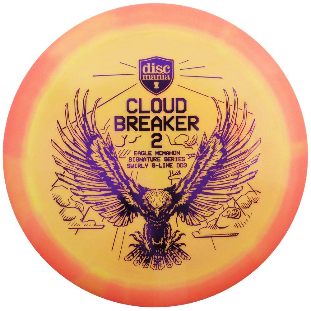 Discmania Golf Disc Discmania Limited Edition 2020 Signature Eagle McMahon Cloud Breaker II Swirly S-Line DD3 Distance Driver Golf Disc