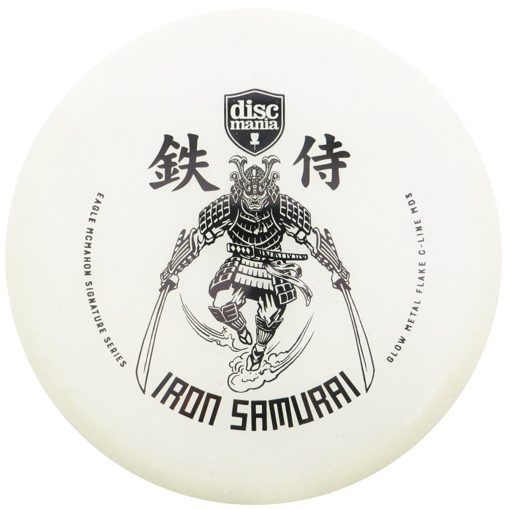 Discmania Limited Edition Signature Eagle McMahon Iron Samurai Glow Metal Flake C-Line MD3 Midrange Golf Disc