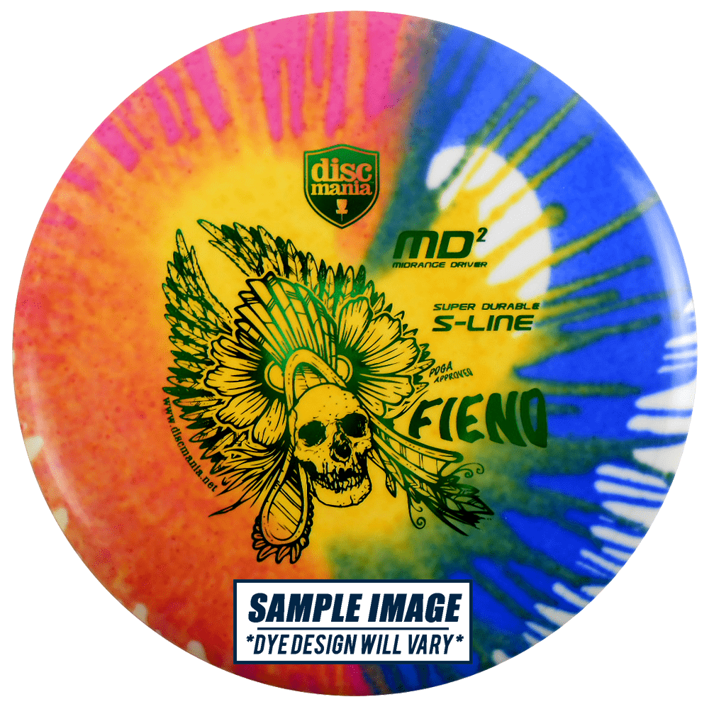 Discmania Golf Disc Discmania Tie-Dye S-Line MD2 Midrange Golf Disc