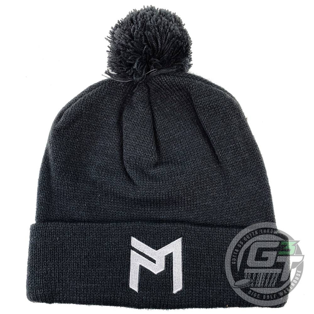 Discraft Apparel Black Discraft Paul McBeth Logo Knit Pom Beanie Winter Disc Golf Hat