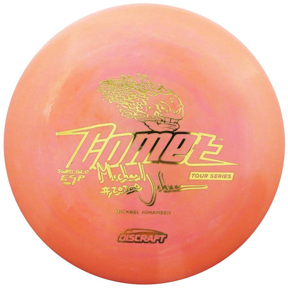 Discraft Golf Disc Discraft Limited Edition 2018 Tour Series Signature Michael Johansen Swirl Glo ESP Comet Midrange Golf Disc