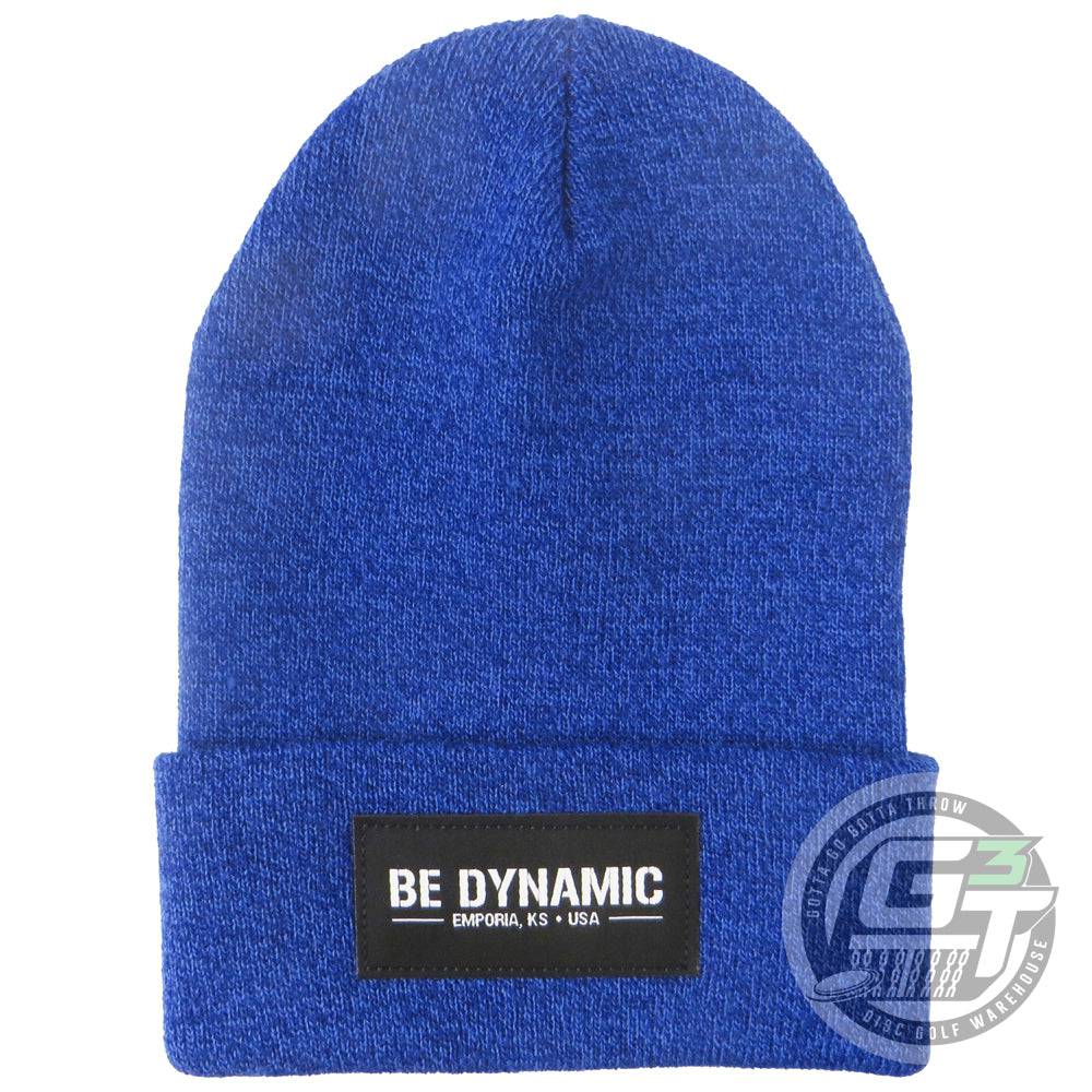 Dynamic Discs Apparel Heather Royal Blue Dynamic Discs Patrol Cuff Knit Beanie Winter Disc Golf Hat