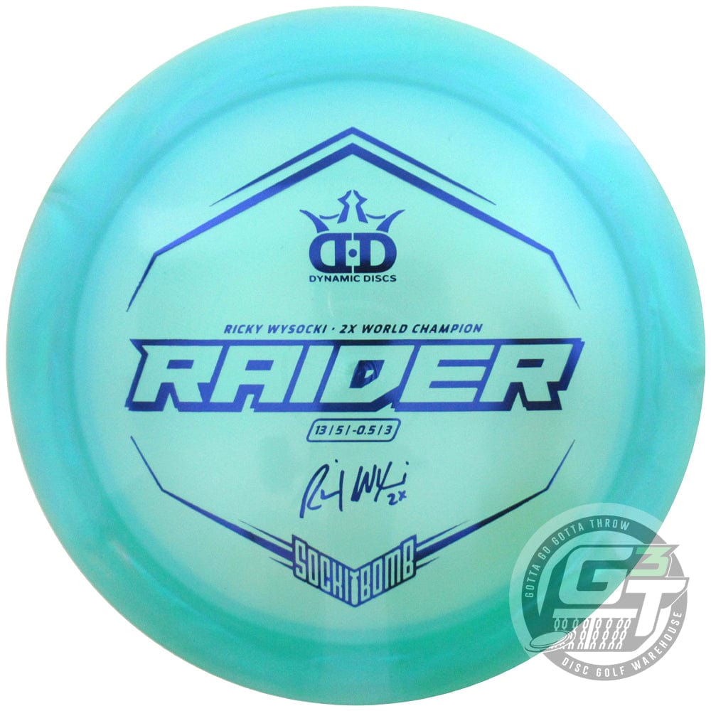 Dynamic Discs Golf Disc Dynamic Discs Limited Edition 2022 Team Series Ricky Wysocki Chameleon Lucid-X Raider Distance Driver Golf Disc