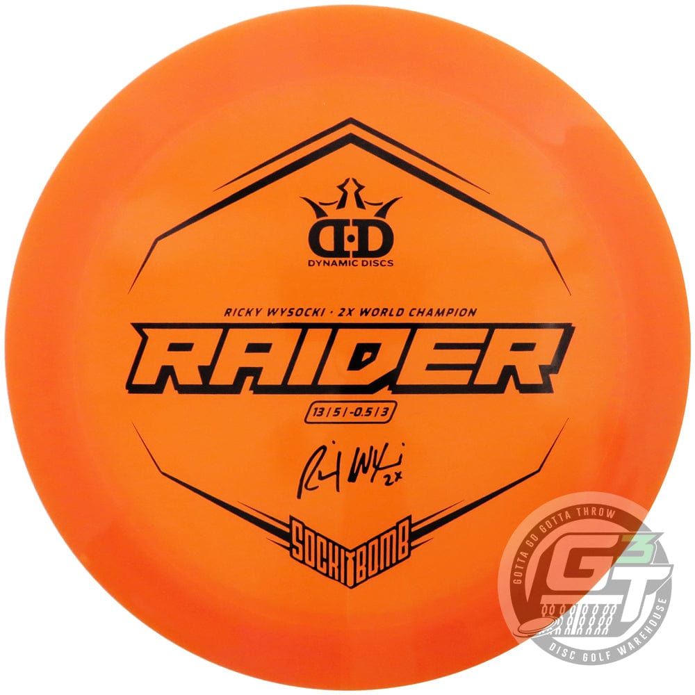 Dynamic Discs Golf Disc Dynamic Discs Limited Edition Ricky Wysocki Sockibomb Lucid Ice Raider Distance Driver Golf Disc