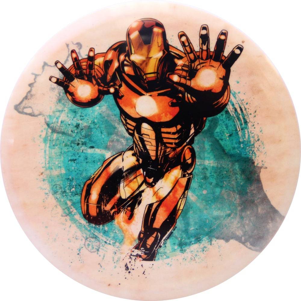 Dynamic Discs Golf Disc Dynamic Discs Marvel Iron Man DyeMax Splatter Series Fuzion Truth Midrange Golf Disc