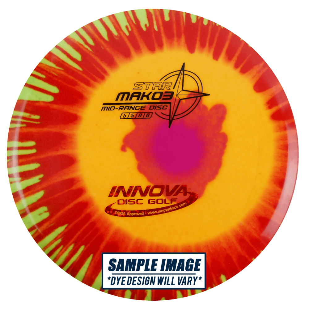 Innova Golf Disc Innova I-Dye Star Mako3 Midrange Golf Disc