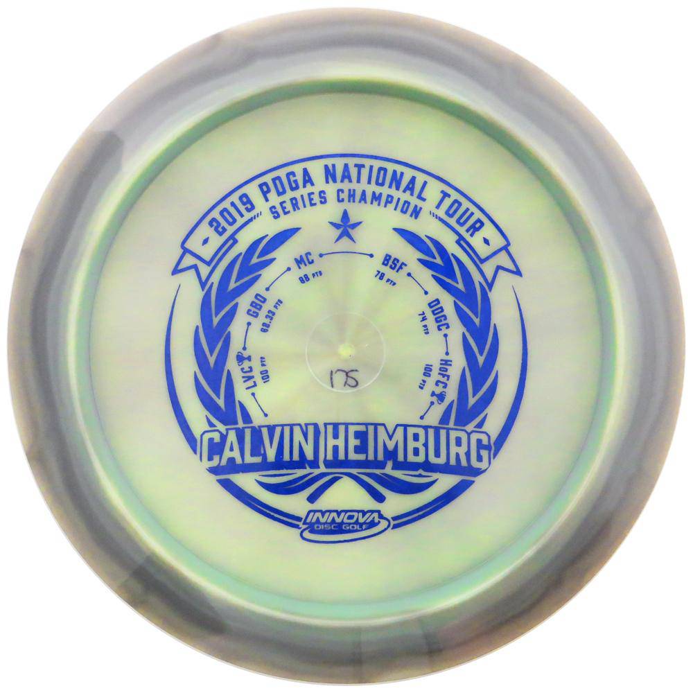 Innova Golf Disc 173-175g Innova Limited Edition 2019 Tour Series Calvin Heimburg National Tour Commemorative Bottom Stamp Swirl Star Destroyer Distance Driver Golf Disc