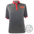 Latitude 64 Golf Discs Apparel M / Gray / Red Latitude 64 Box Logo Short Sleeve Performance Disc Golf Polo Shirt