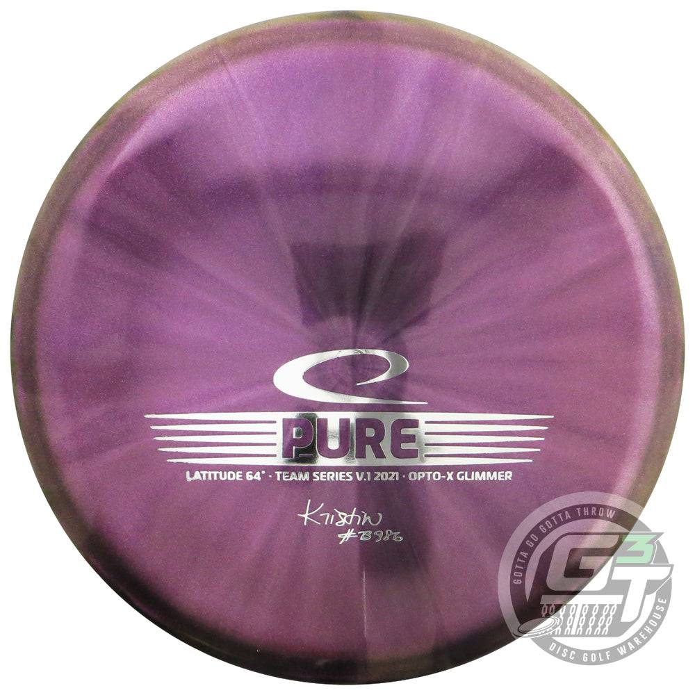 Latitude 64 Golf Discs Golf Disc Latitude 64 Limited Edition 2021 Team Series Kristin Tattar Glimmer Opto-X Pure Putter Golf Disc