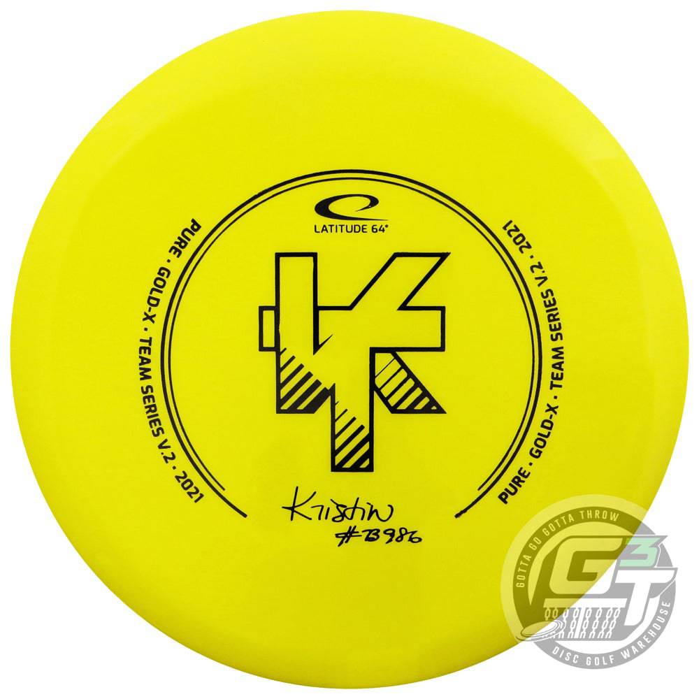 Latitude 64 Golf Discs Golf Disc Latitude 64 Limited Edition 2021 Team Series V2 Kristin Tattar Gold-X Pure Putter Golf Disc