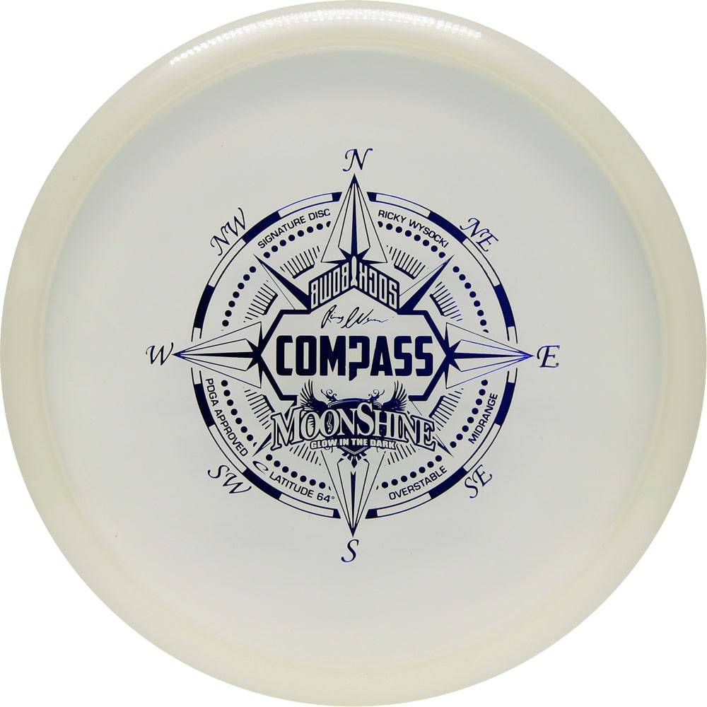 Latitude 64 Golf Discs Golf Disc Latitude 64 Moonshine Glow Opto Compass Midrange Golf Disc