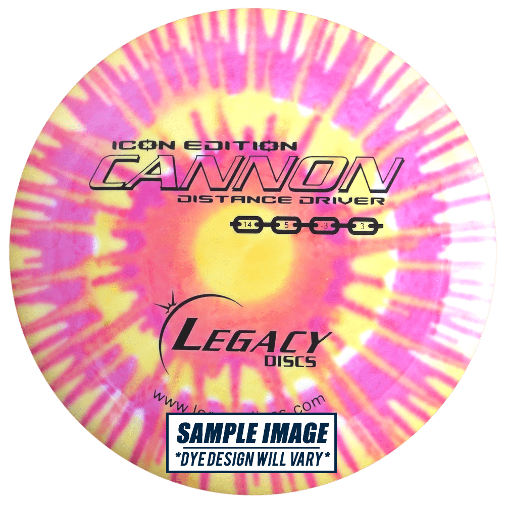 Legacy Discs Golf Disc Legacy Tie-Dye Icon Edition Cannon Distance Driver Golf Disc