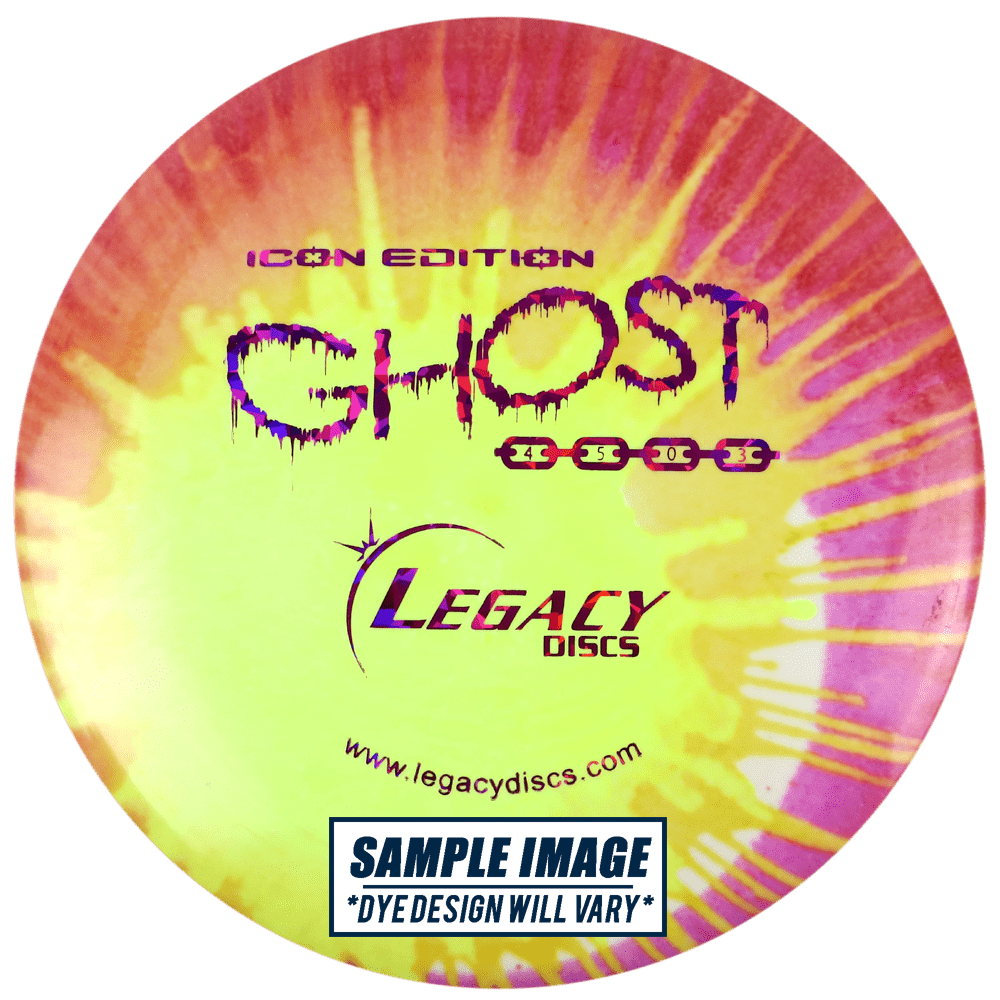 Legacy Discs Golf Disc Legacy Tie-Dye Icon Edition Ghost Midrange Golf Disc