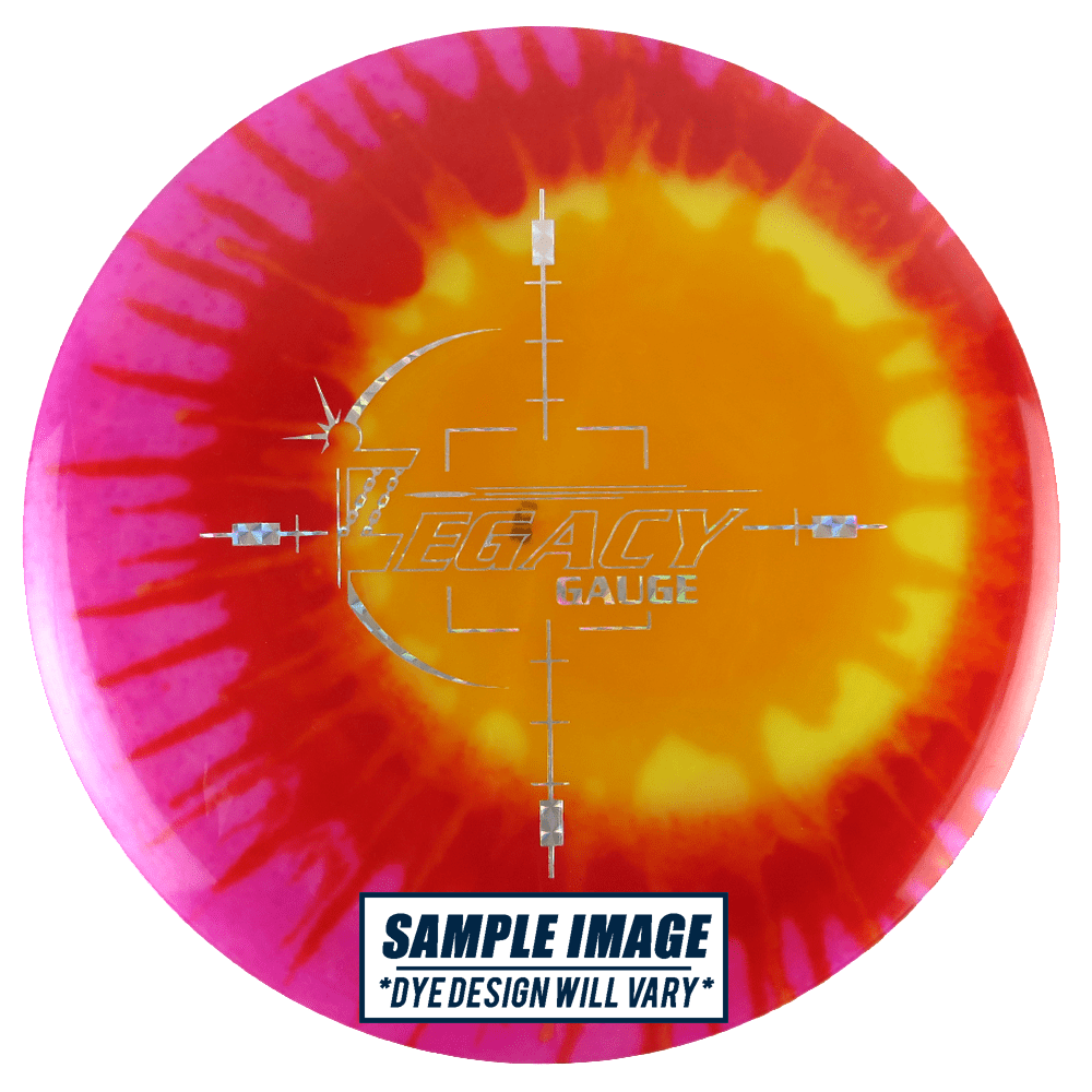 Legacy Discs Golf Disc Legacy Tie-Dye Pinnacle Edition Gauge Midrange Golf Disc