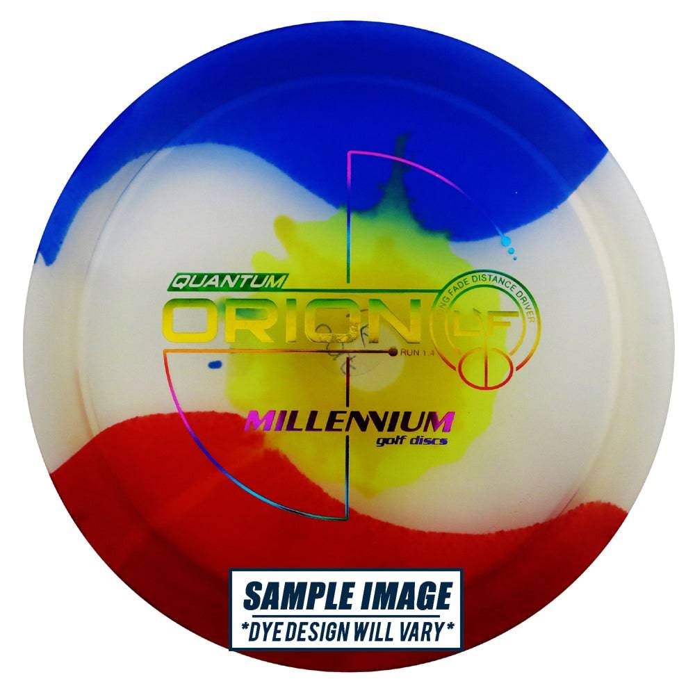 Millennium Golf Discs Golf Disc Millennium Tie-Dye Quantum Orion LF Distance Driver Golf Disc