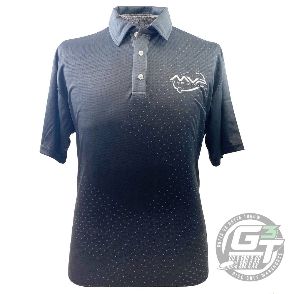 MVP Disc Sports Apparel M / Black MVP Disc Sports Dot Matrix Sublimated Short Sleeve Performance Disc Golf Polo Shirt