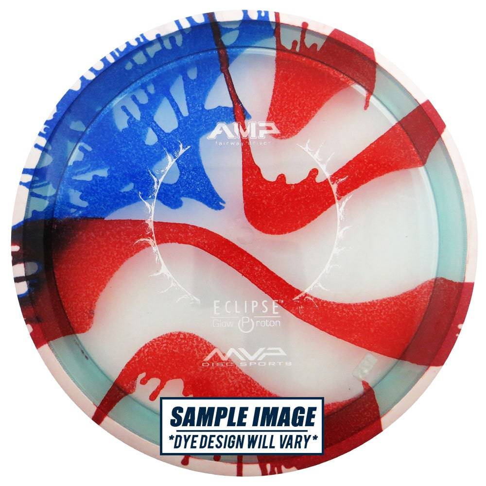 MVP Disc Sports Golf Disc MVP Tie-Dye Eclipse Glow Proton Amp Fairway Driver Golf Disc