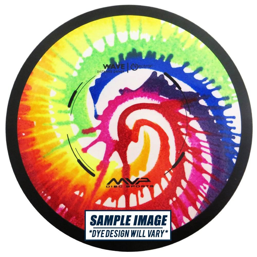 MVP Disc Sports Golf Disc MVP Tie-Dye Neutron Wave Distance Driver Golf Disc